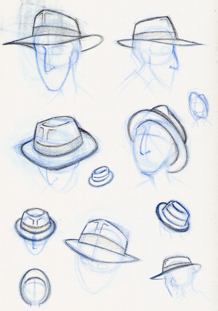 748x1067 Fedora Practice By Expression Drawing Tips - Fedora Sketch