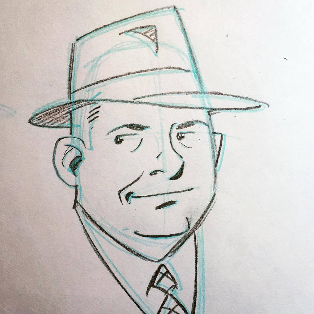 1080x1080 More Character Design For Another Possible Thing.... Scott Chantler - Fedora Sketch