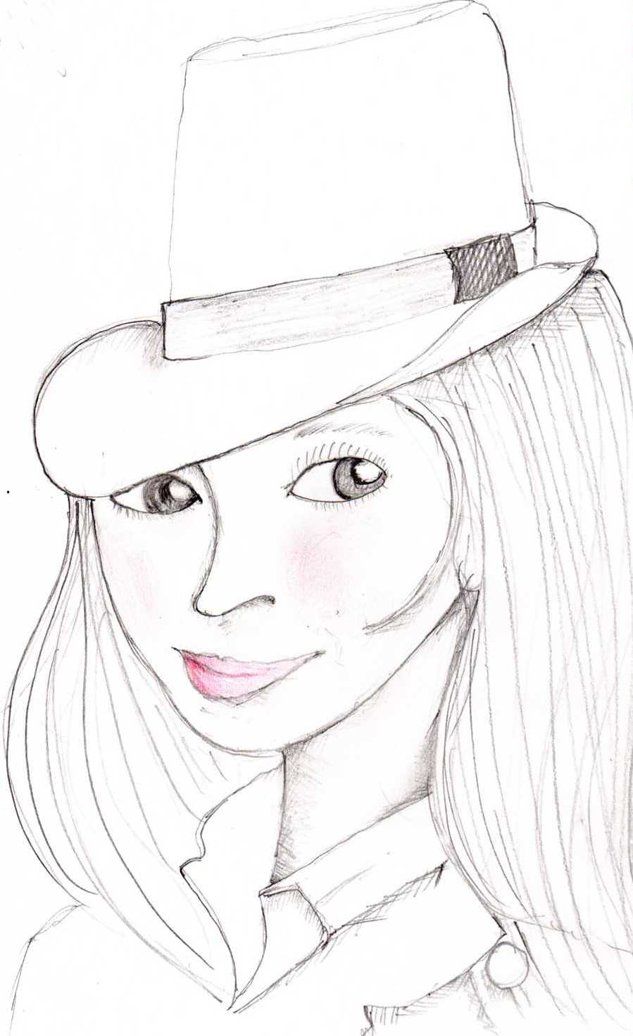 899x1472 Rose Hill Designs Sunday Sketches - Fedora Sketch