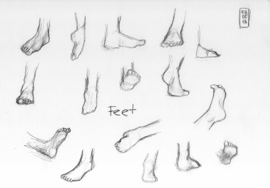 Feet Sketch at PaintingValley.com | Explore collection of Feet Sketch