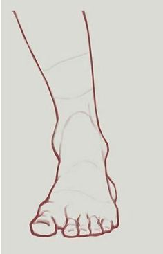 236x367 Drawing Of Feet - Feet Sketch