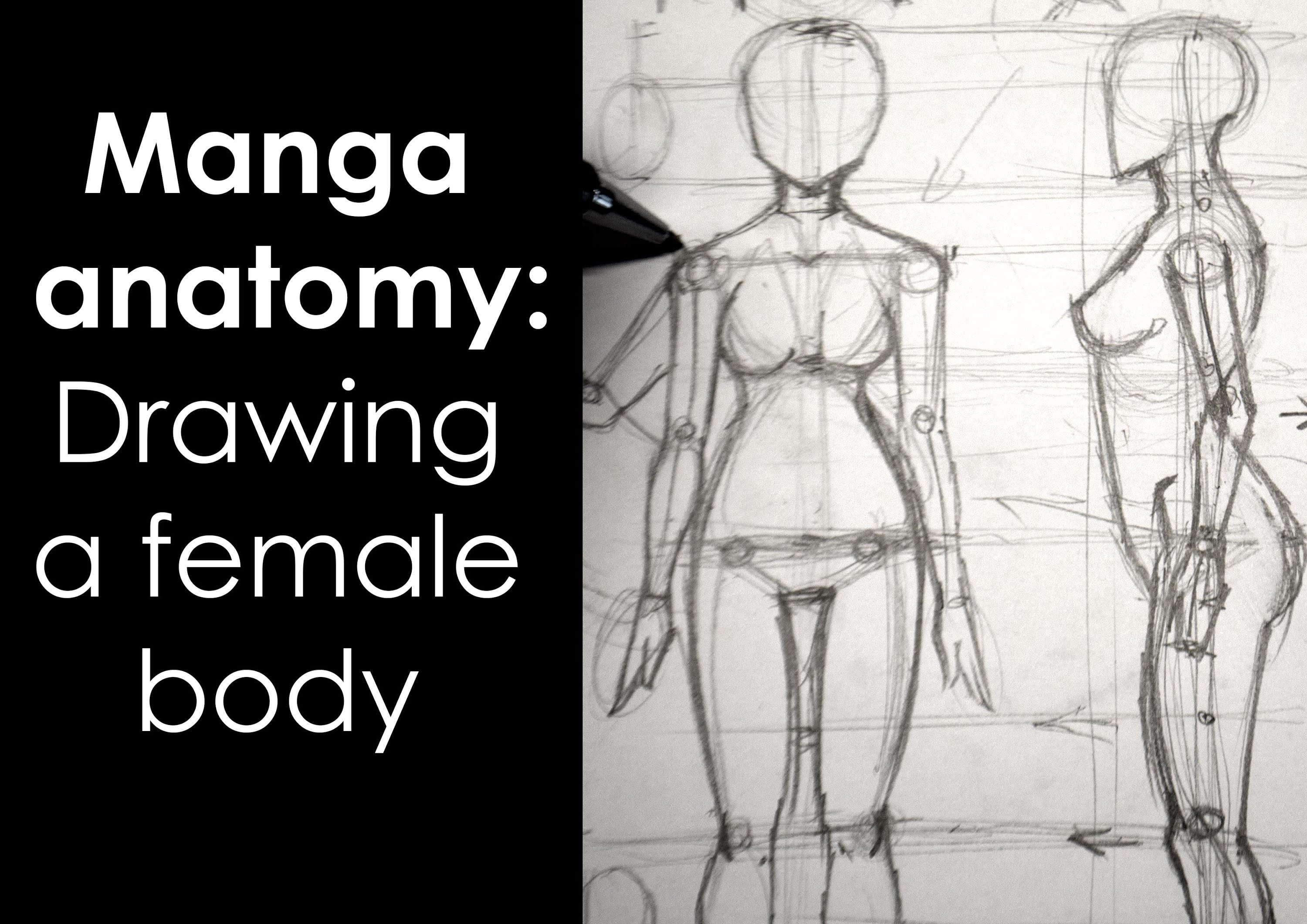 3000x2121 Manga Anatomy How To Draw Female Body Full Lesson - Female Body Anatomy Sketch
