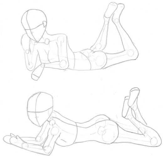 520x497 Manga Clipart Female Body - Female Body Outline Sketch