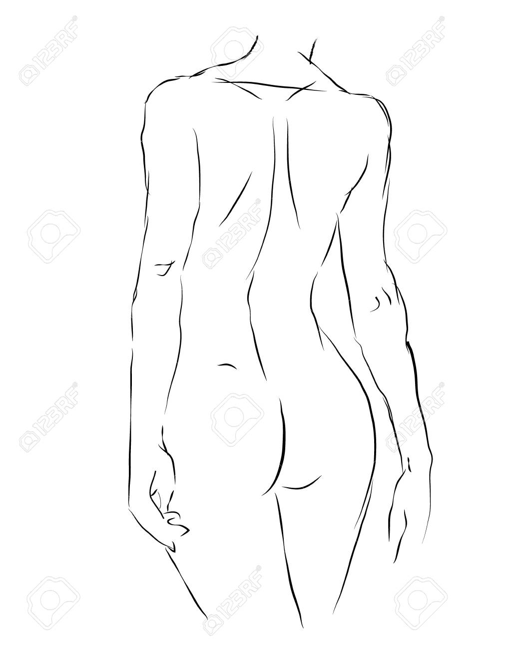 1059x1300 Collection Of Female Body Life Drawing High Quality, Free - Female Body Sketch