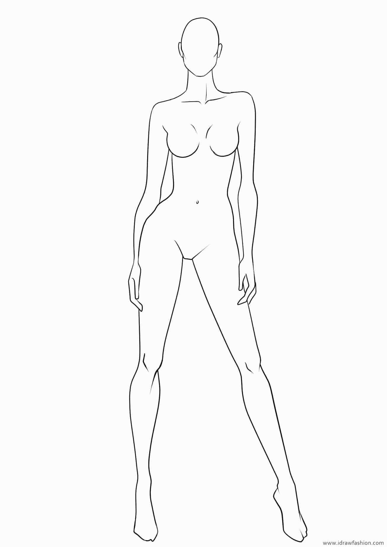 Featured image of post Body Template Drawing Female Male female body templates front view stock vector royalty free