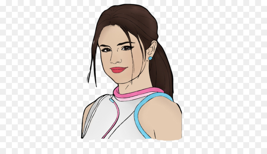 900x520 Selena Gomez Cartoon Drawing Female - Female Cartoon Sketches