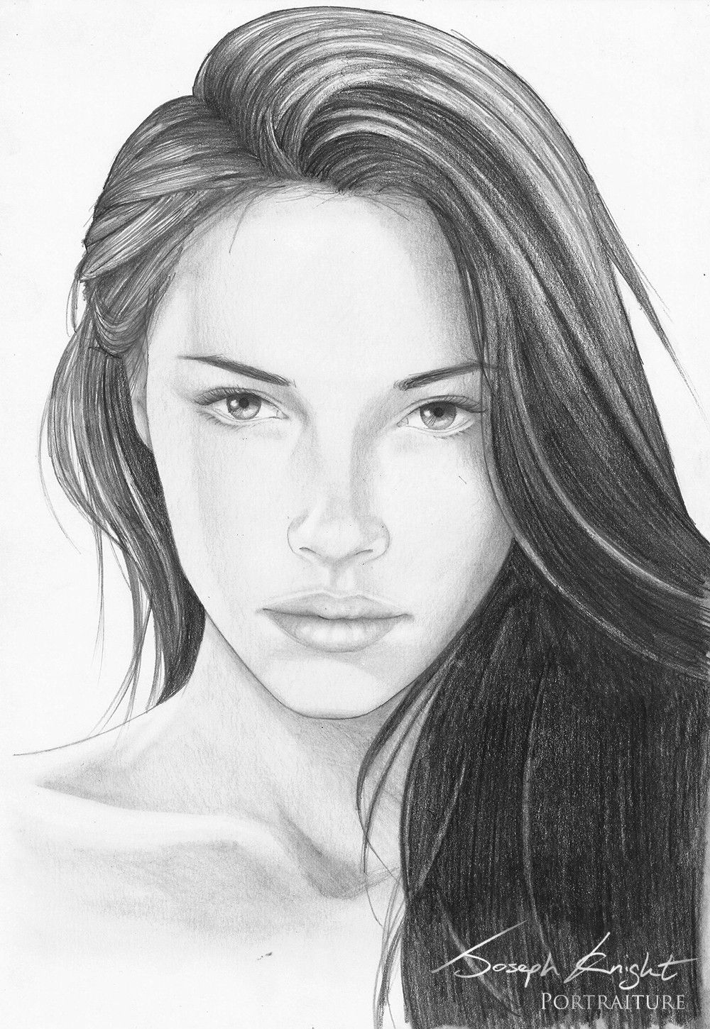 Easy Female Face Sketch Drawings for Beginner