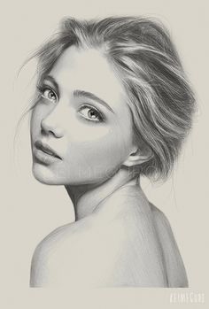 236x349 Realistic Drawings - Female Face Sketch