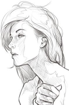236x358 A Face Female Half Rajzok - Female Face Sketch Images