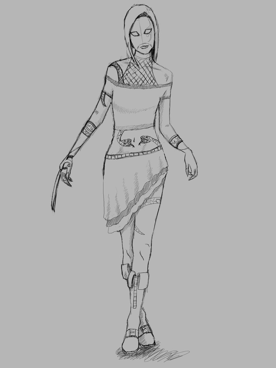 900x1200 Female Vega Fast Sketch By Lying Figure - Female Figure Sketch