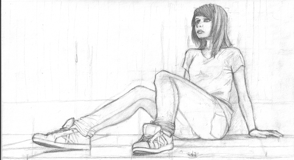 1024x559 Female Figure Sketch By Sonicbommer - Female Figure Sketch