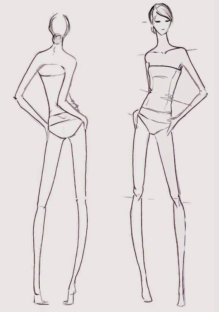 sketch fashion figures