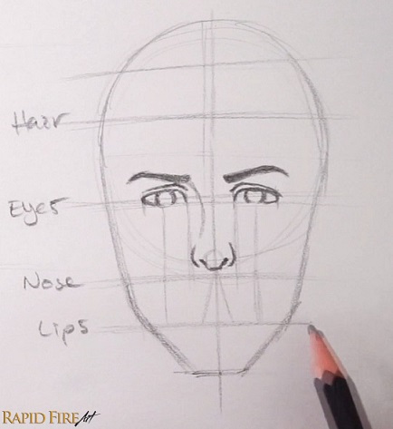 Female Nose Sketch at PaintingValley.com | Explore collection of Female ...