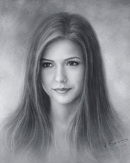 187x235 Drawing Of Beautiful Girl, Portrait Of Girls - Female Portrait Sketch