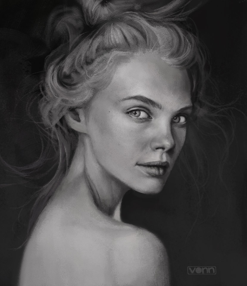 830x962 Female Profile Sketch 12.25.14 By Tvonn9 - Female Portrait Sketch