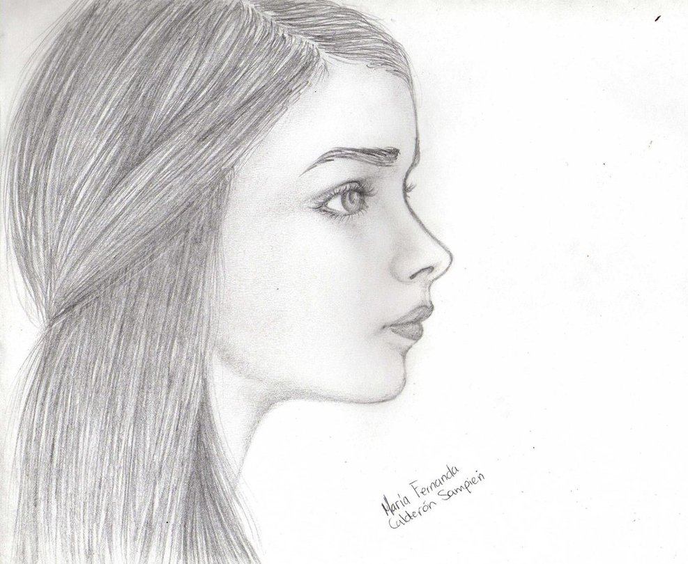 987x810 Drawing Woman Face Profile Ideas Of Draw Side Faces Female Face - Female Profile Sketch