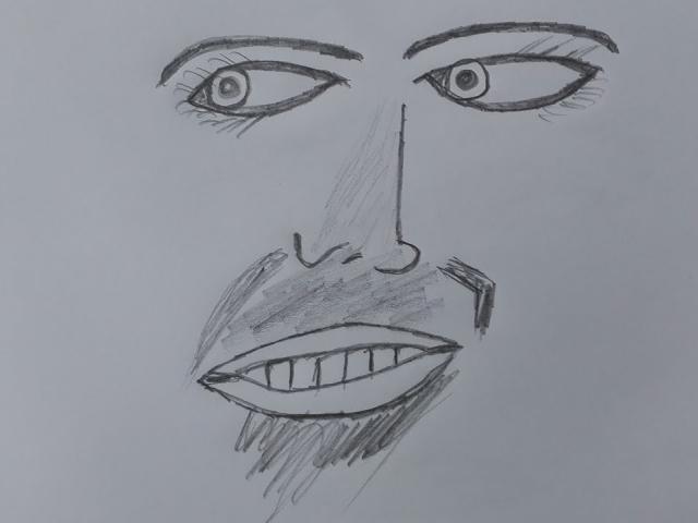 640x480 Drawn Profile Female Face Sketch 11 - Female Profile Sketch