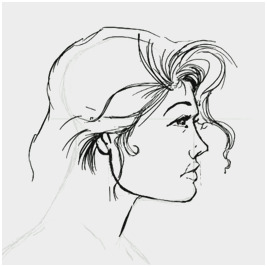 267x267 66 Luxury Gallery Of Profile Drawing Tutorial Diy Tutorial - Female Profile Sketch