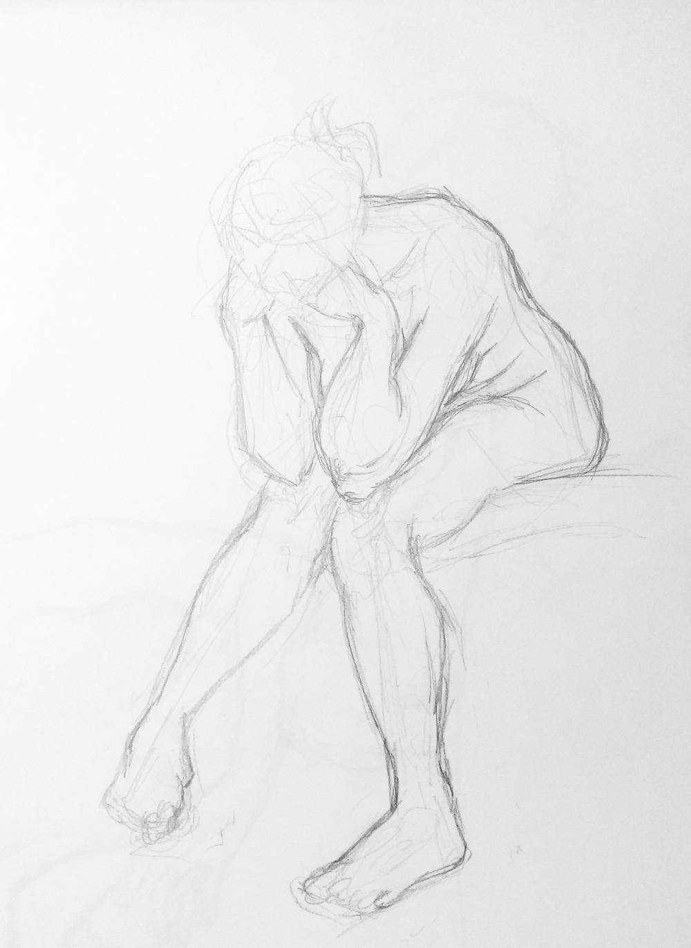 1000x1371 Life Drawing Nola Tamblyn - Female Sketch