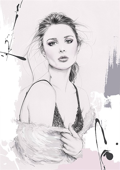 388x549 Kelly Smith - Female Sketch Art