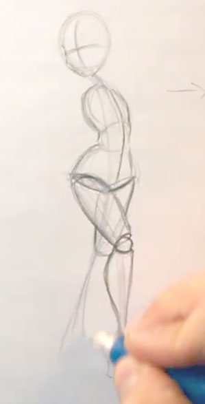 299x587 Drawing The Female Form And Posing Characters Made Fun - Female Sketch Poses