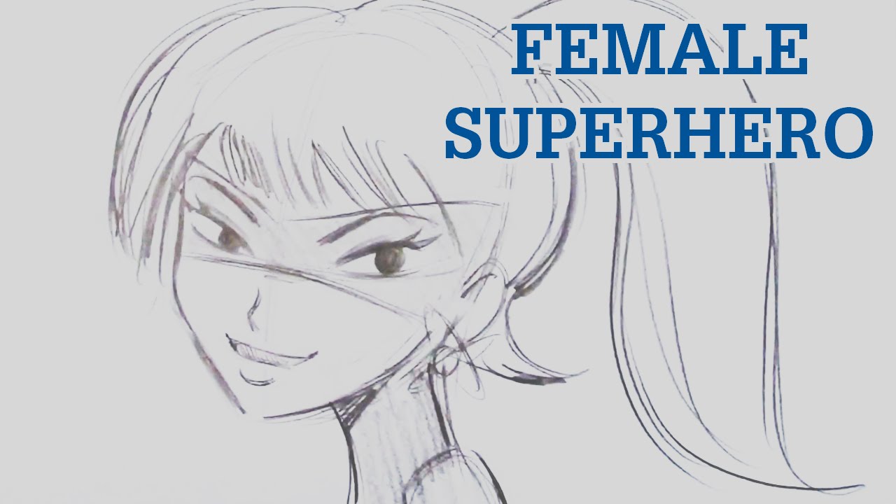 1280x720 How To Draw A Female Superhero - Female Superhero Sketches