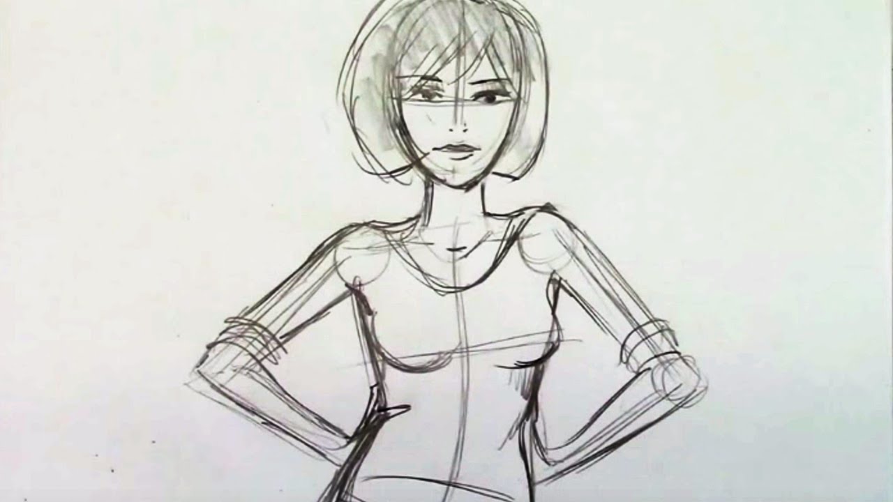 1280x720 How To Draw The Female Torso (Step By Step) - Female Torso Sketch