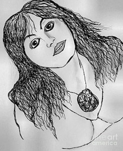 245x300 Female Vampire Drawings Fine Art America - Female Vampire Sketch