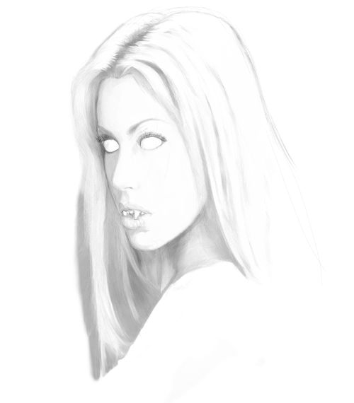 500x570 Vampire Drawings. Learn To Draw A Female Vampire. - Female Vampire Sketch