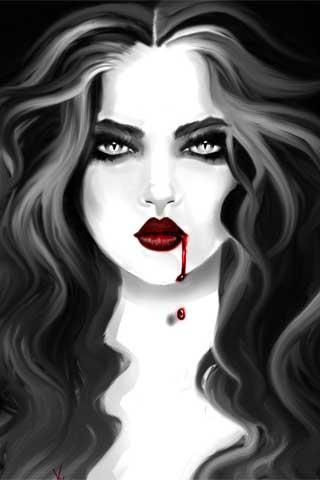 320x480 We Have Drawing Vampire Face Realisticltbrgt Lesson How To Sketch - Female Vampire Sketch