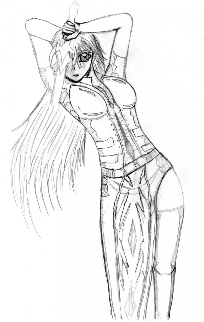 812x1280 Female Warrior Sketch By Alphinecentury - Female Warrior Sketch