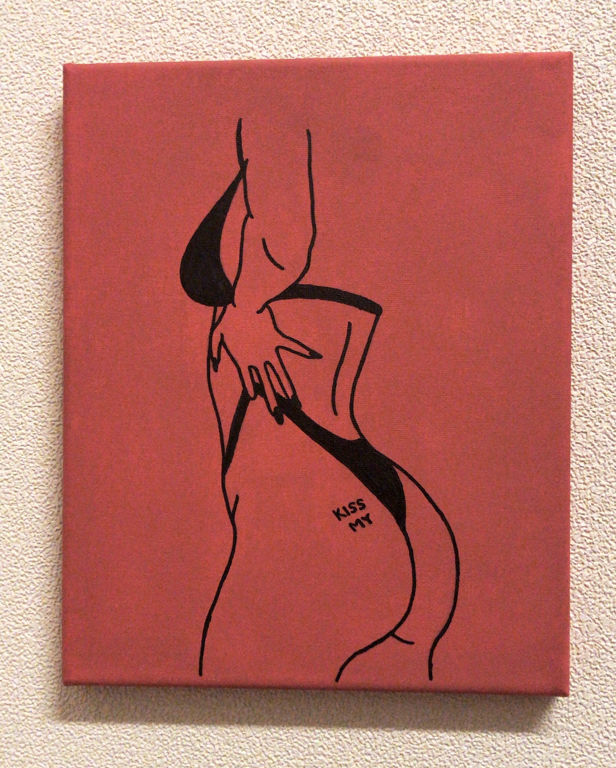 2094x2612 Feminist Kiss My Ass Tattoo Sketch Art Drawing Painting Soul - Feminist Sketch