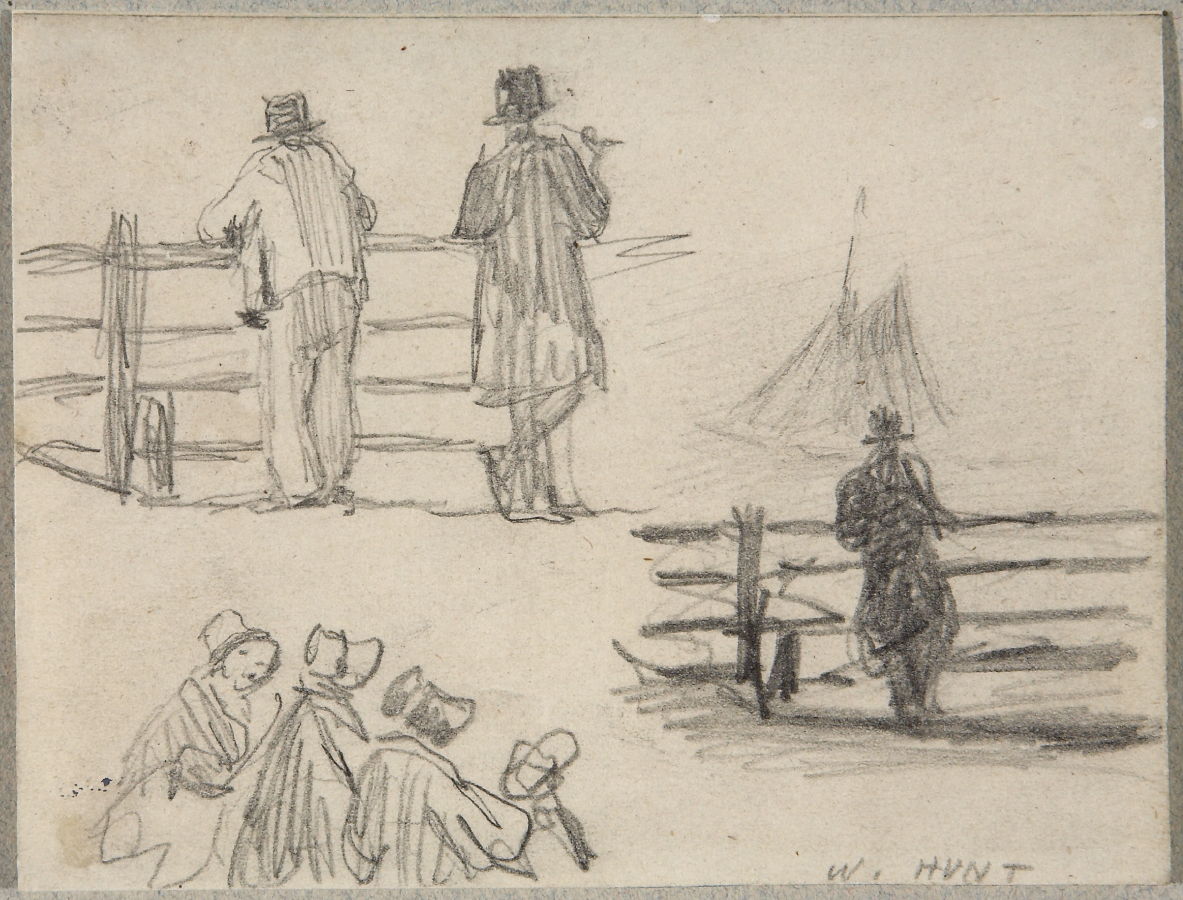 1183x900 Untitled Sketch (Men - Fence Sketch