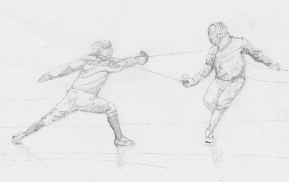 1000x631 Bristol White Eagle Fencing Club - Fencing Sketch
