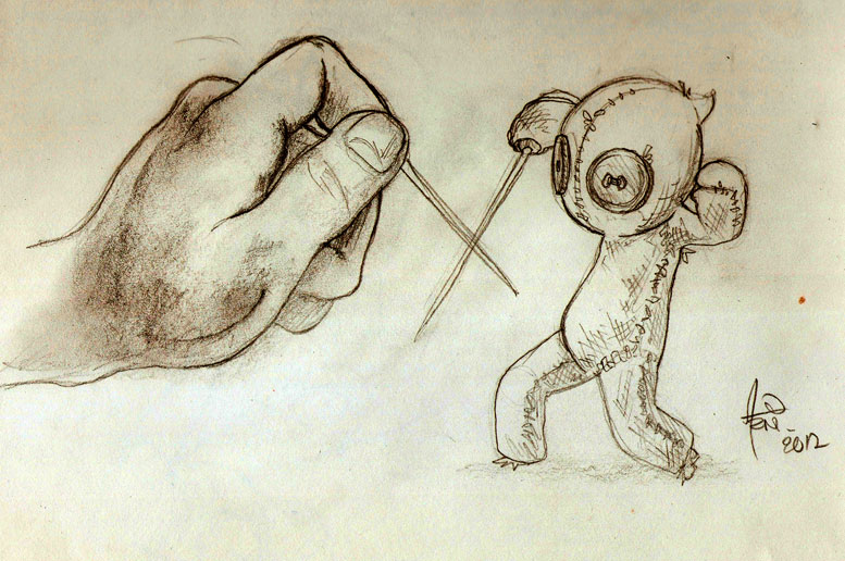 777x516 Fencing Voodoo Sketch By Albertoarni - Fencing Sketch