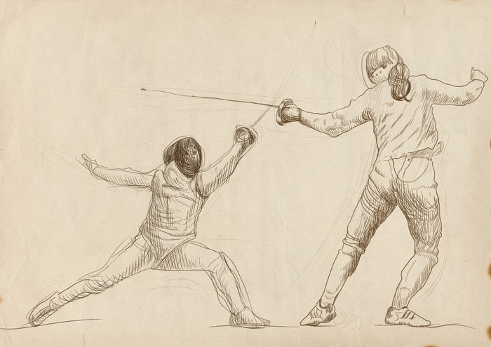 700x495 Fencing - Fencing Sketch