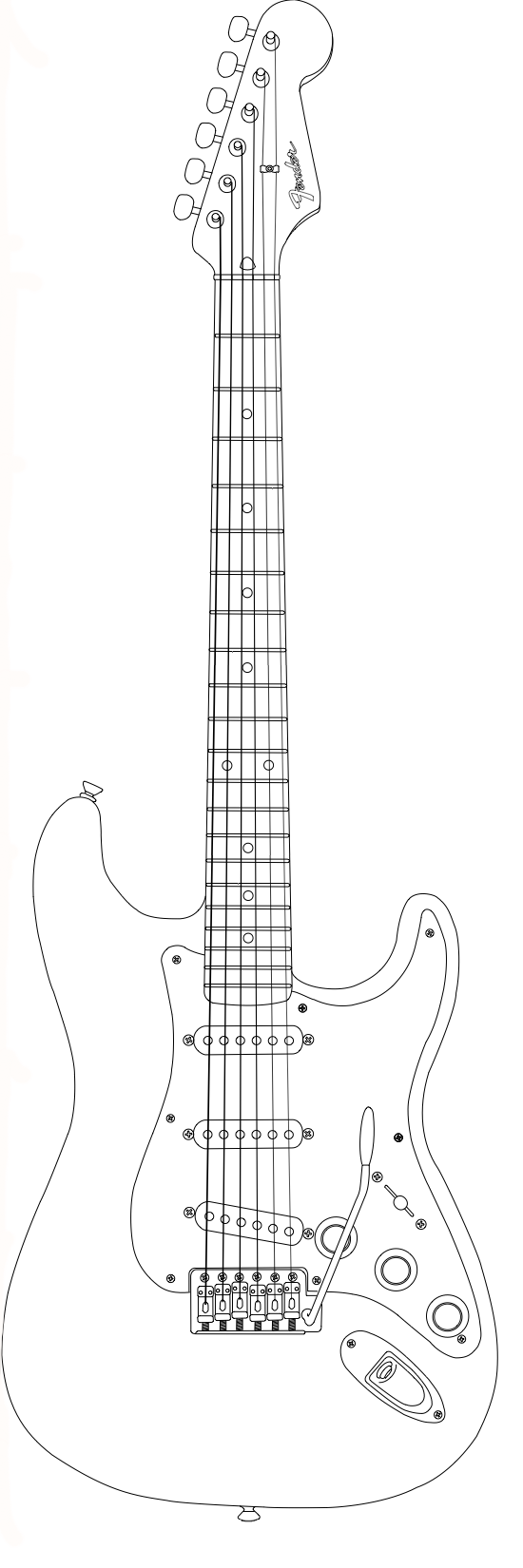 Fender Stratocaster Sketch at Explore collection