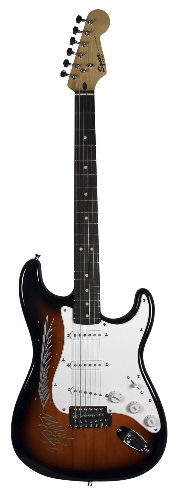 579x1600 Lot Detail - Fender Stratocaster Sketch