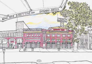 350x246 Fenway Park - Fenway Park Sketch