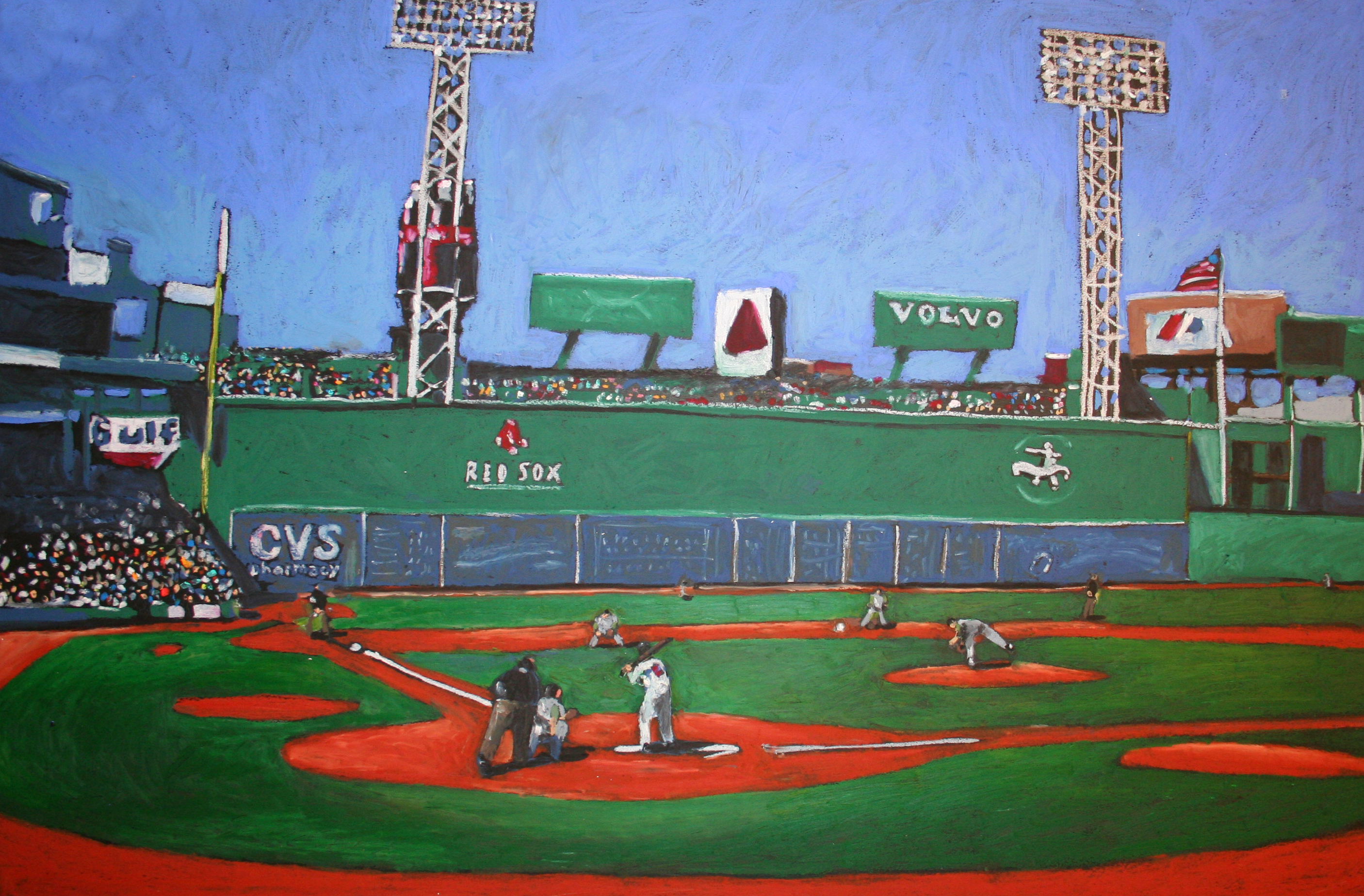 2812x1848 Green Monster Fenway Park, Boston Sketcharts - Fenway Park Sketch