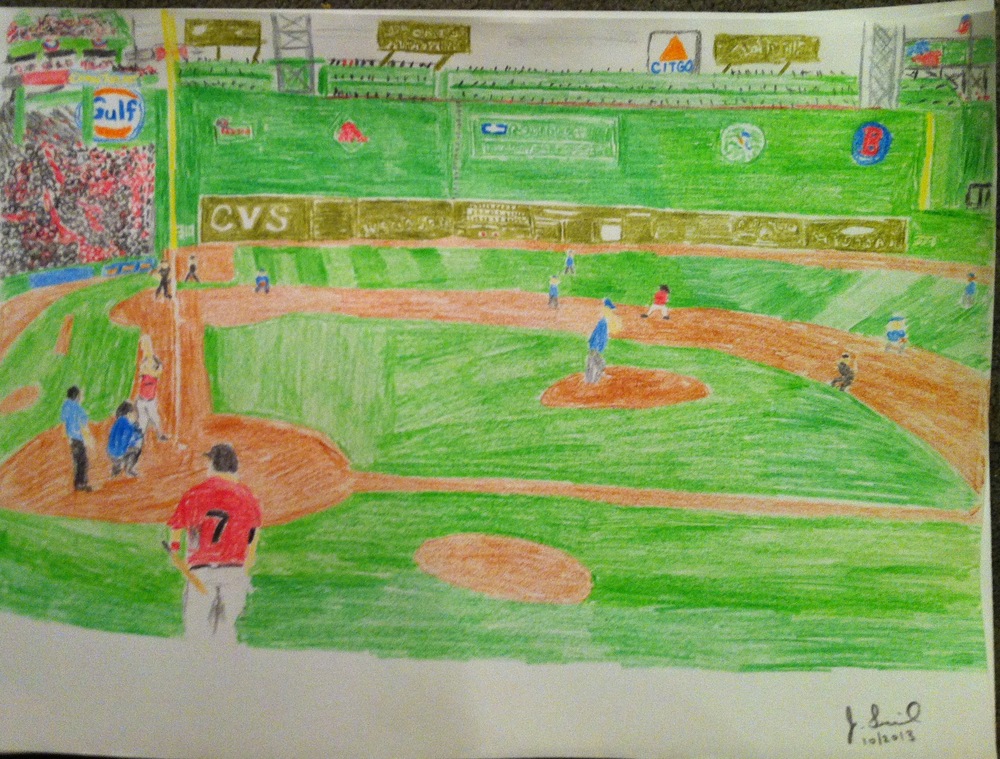 1000x759 New Thing - Fenway Park Sketch