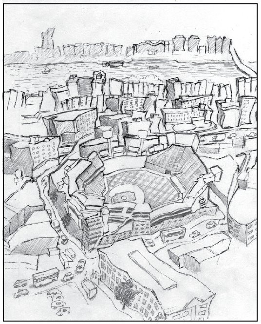 536x665 The Art Of Michael Birawer August 2011 - Fenway Park Sketch