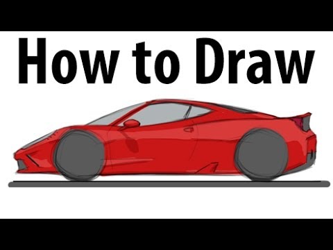 480x360 How To Draw A Ferrari 458 Speciale - Ferrari 458 Sketch