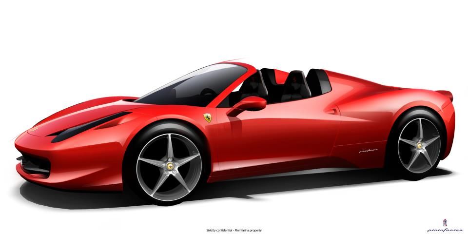 Ferrari 458 Sketch at PaintingValley.com | Explore collection of ...