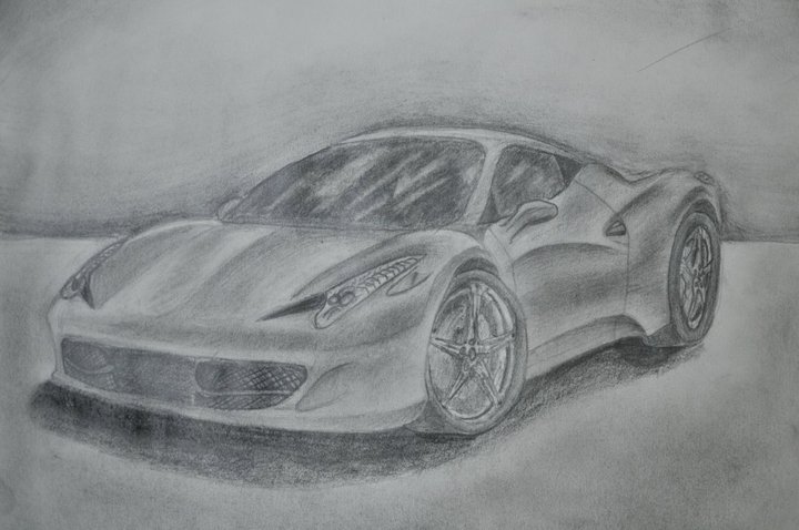 720x478 Ferrari 458 Italia (Read Description) - Ferrari 458 Sketch