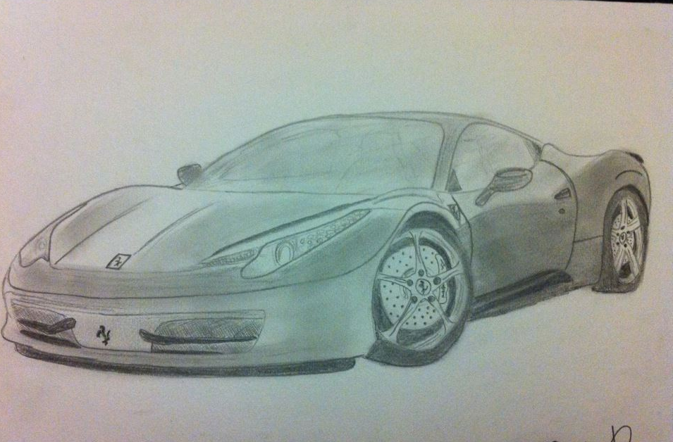 955x628 Ferrari 458 Italia - Ferrari 458 Sketch
