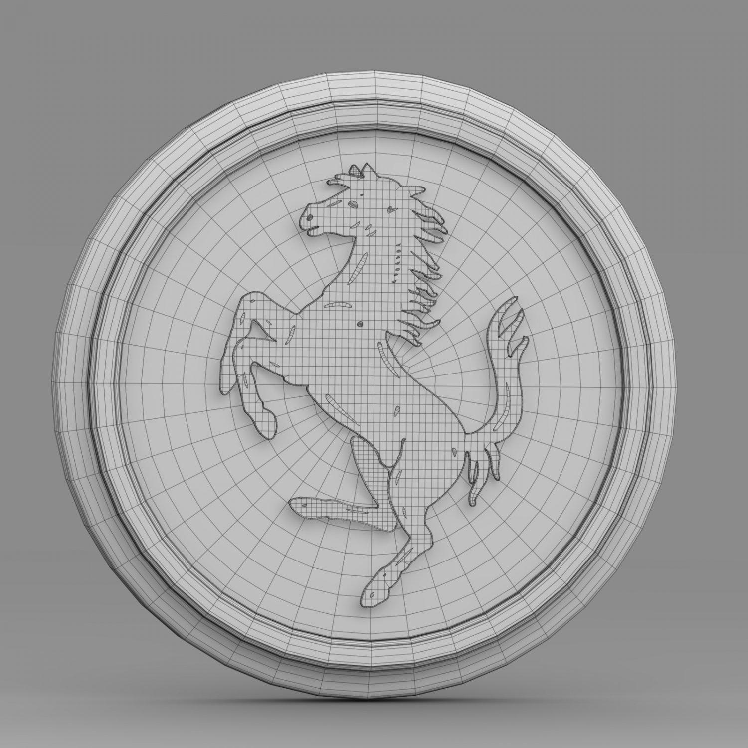 1500x1500 Ferrari Logo 3d Model In Parts Of Auto 3dexport - Ferrari Logo Sketch