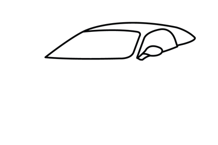 450x300 Collection Of Free Ferrari Drawing Beginner. Download On Ubisafe - Ferrari Logo Sketch