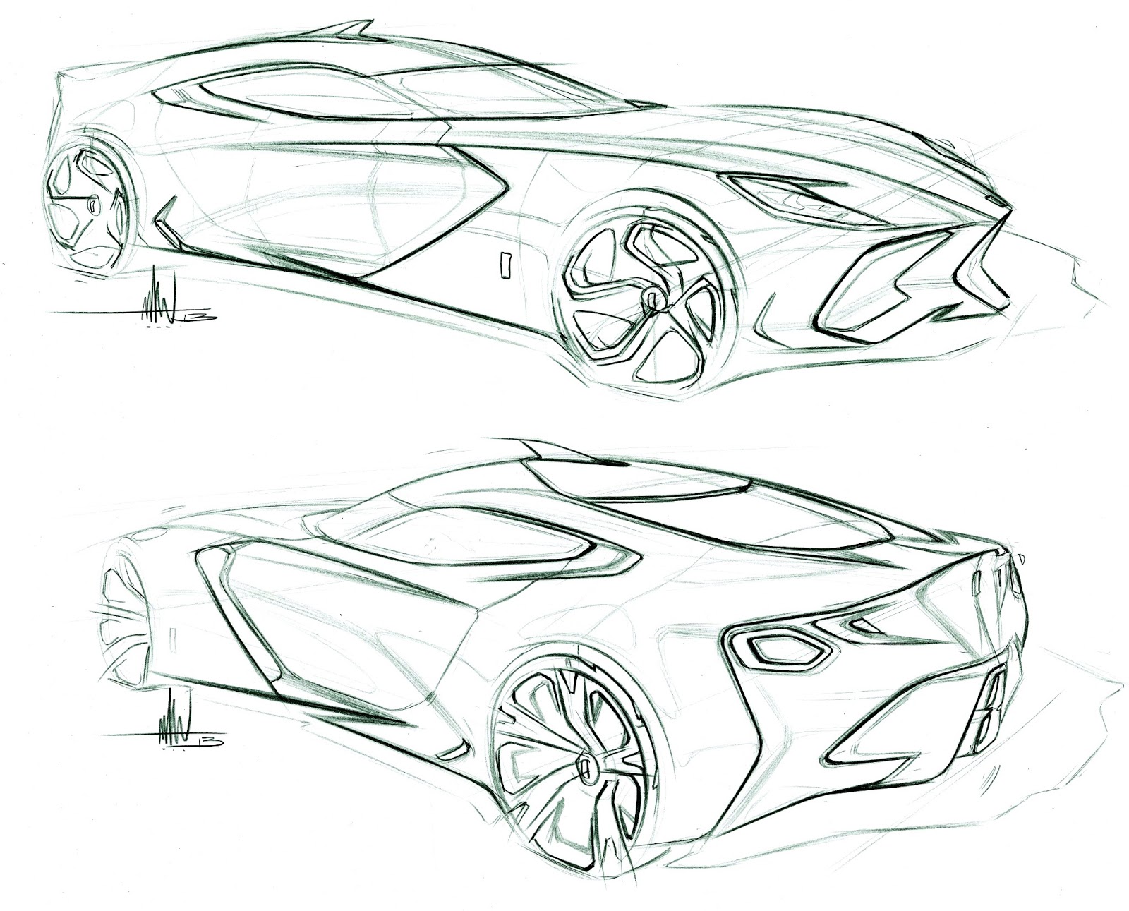 1600x1291 Mcgee Car Design. Ferrari Sketches - Ferrari Sketch