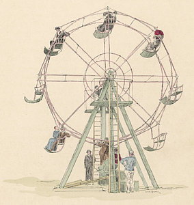 284x300 Ferris Wheel Drawings Pixels - Ferris Wheel Sketch